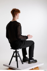 Man White Slim Male Studio Poses